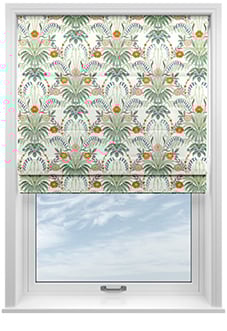 Cotswold Faux Silk, Persimmon - Motorised Roman Blind